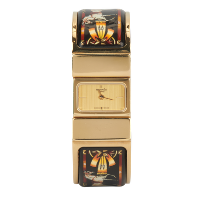 Hermes Vintage Loquet Bracelet Watch, front view